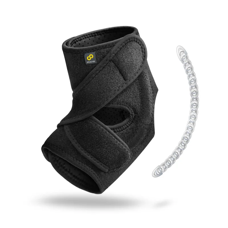 Bracoo Ankle Support with Dual Stabilizers — support and removable stabilizers